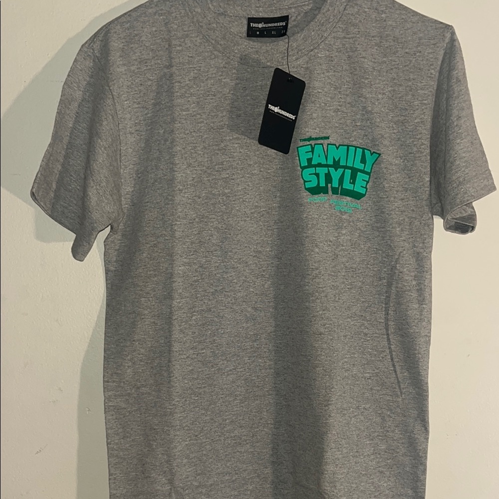 NWT The Hundreds Gray and Green Short Sleeve Tee